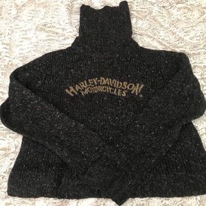 Cropped Turtleneck Sweater🏍